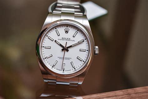 Rolex Oyster Perpetual white dial